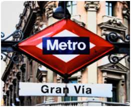 Gran Via Metrohaltestelle, Madrid