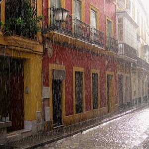 La lluvia en Sevilla es una maravilla