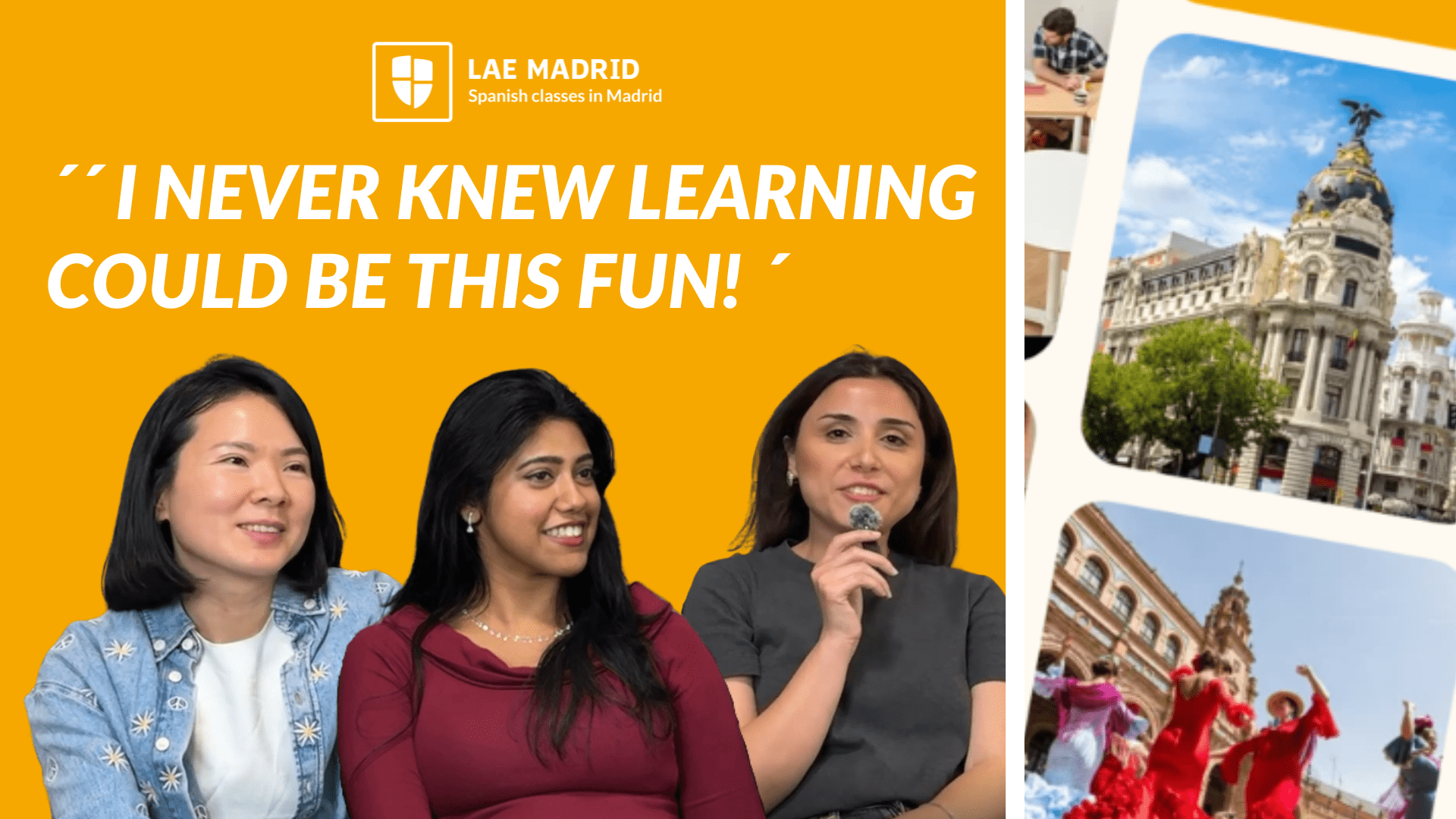 ´´I never knew learning could be this fun´´ part-time course at LAE Madrid