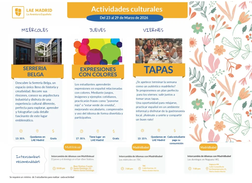 Actividades Culturales