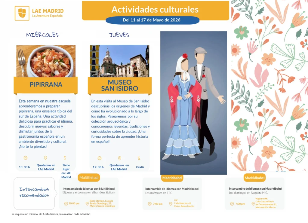 ACTIVIDADES CULTURALES