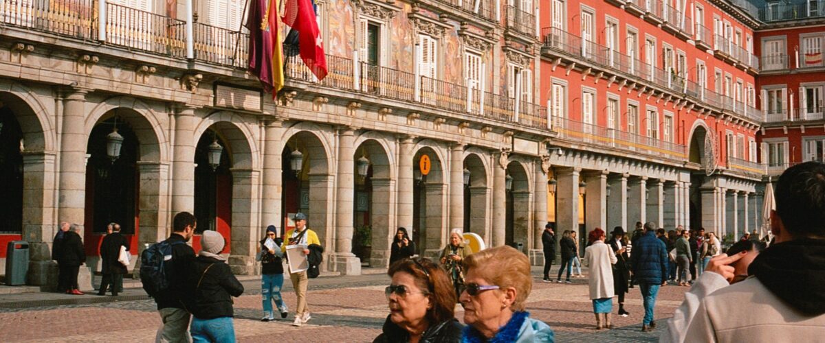 People walking in madrid